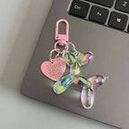 candy colour balloon dog keychain and bag charm - view 4