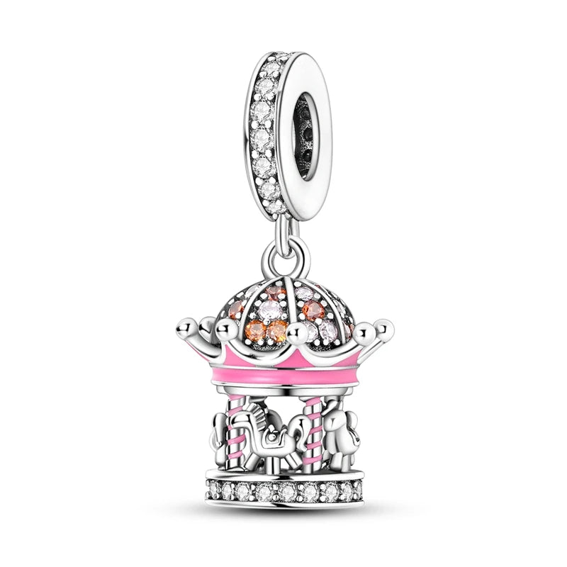 925 Sterling Silver Charm Beads — Mixed Dangle Designs