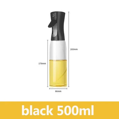 Prime Deal Zone oil spray bottle with adjustable nozzle, 200/300/500mL capacity for cooking, baking, BBQ, and camping uses