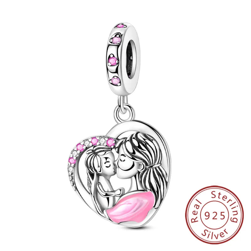 925 Sterling Silver Charm Beads — Love, Family & Life Designs