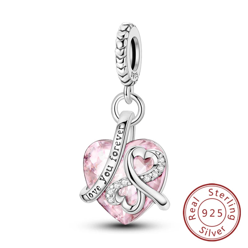 925 Sterling Silver Charm Beads — Love, Family & Life Designs