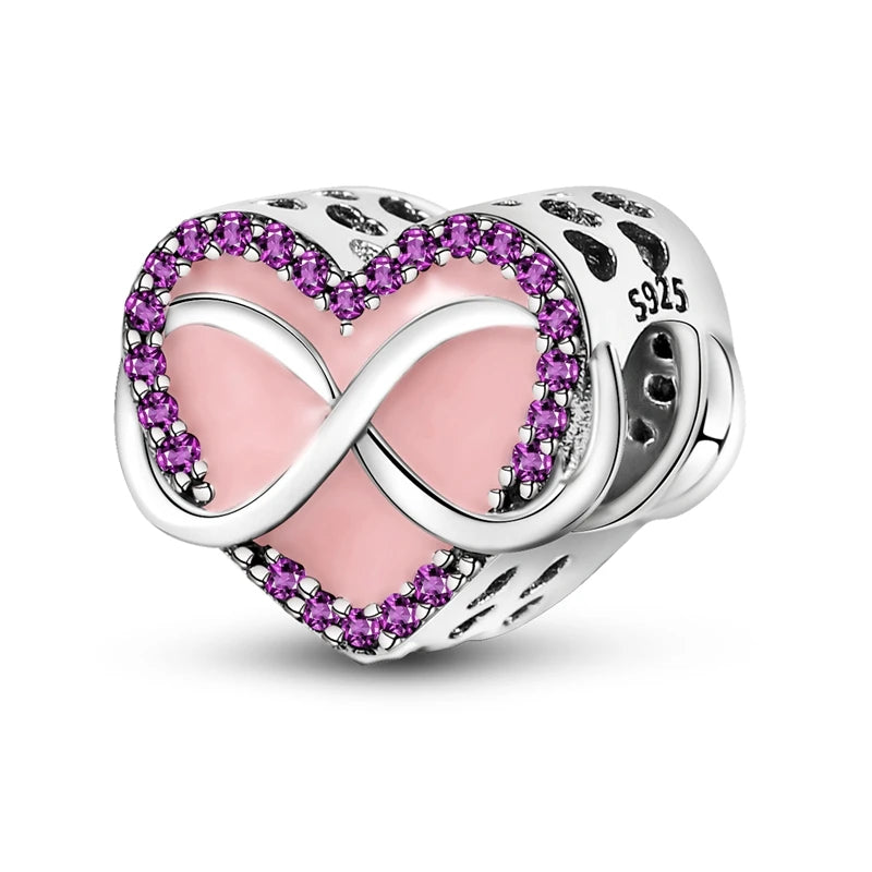 925 Sterling Silver Charm Beads — Hearts, Trees & Sweet Love Designs
