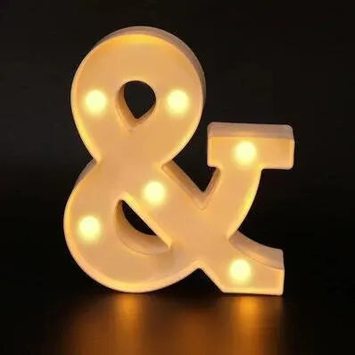 Luminous alphabet LED letter lamp by Prime Deal Zone, glowing decorative night light for home, wedding, birthday, or Christmas celebrations.