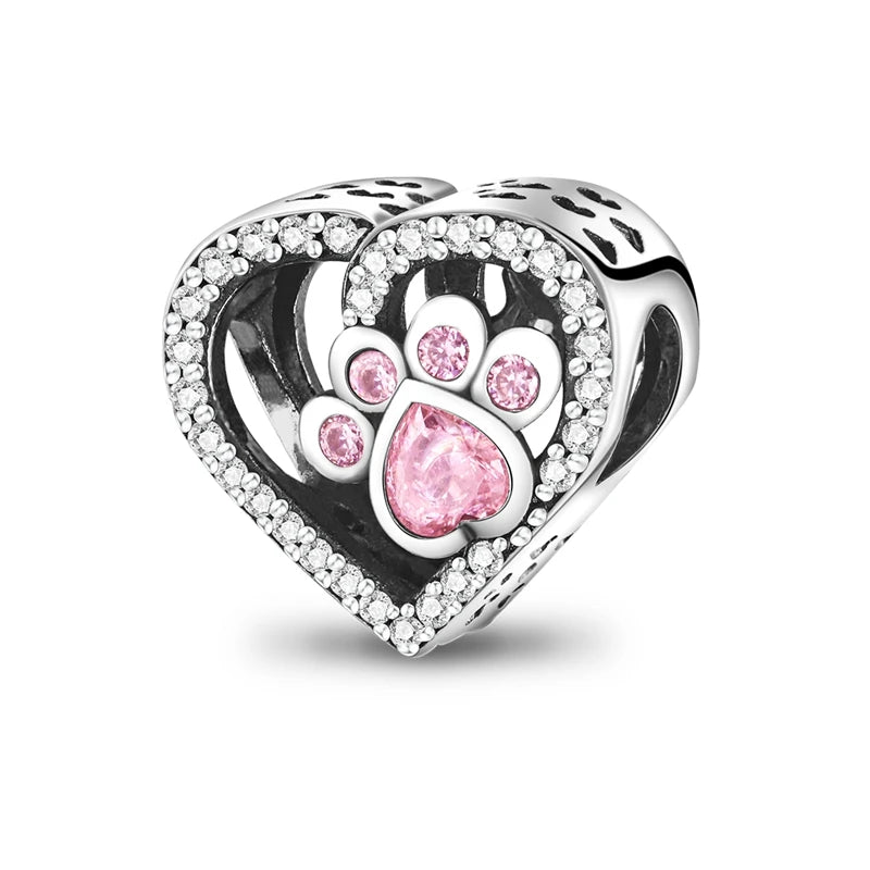 925 Sterling Silver Charm Beads — Mixed Dangle Designs