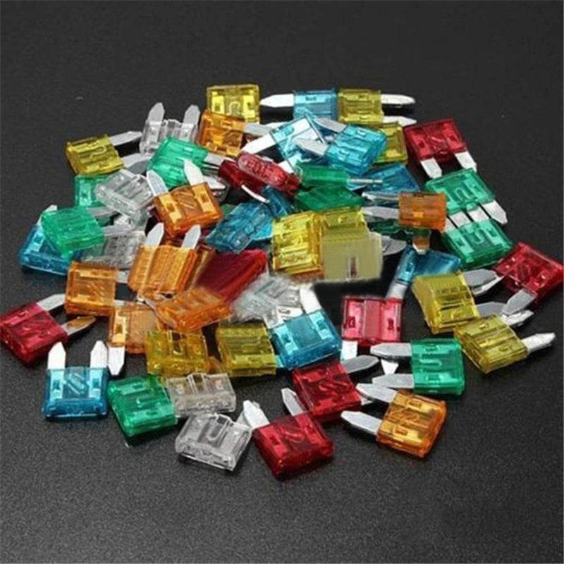 Prime Deal Zone fuse box set with 60 or 120 pieces, excluding medium fuses; 60-piece pack shown in a bag packaging.