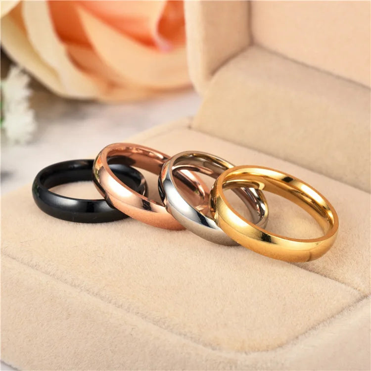 stainless steel 6mm polished band ring - view 9