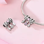 925 sterling silver charm beads, hearts and sweet love designs - view 10