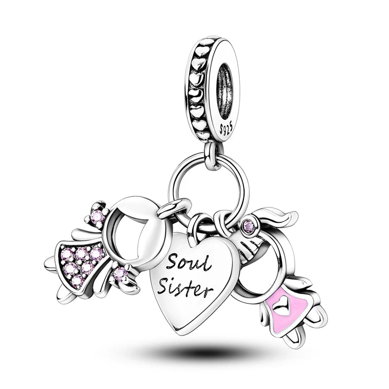925 Sterling Silver Charm Beads — Hearts, Trees & Sweet Love Designs