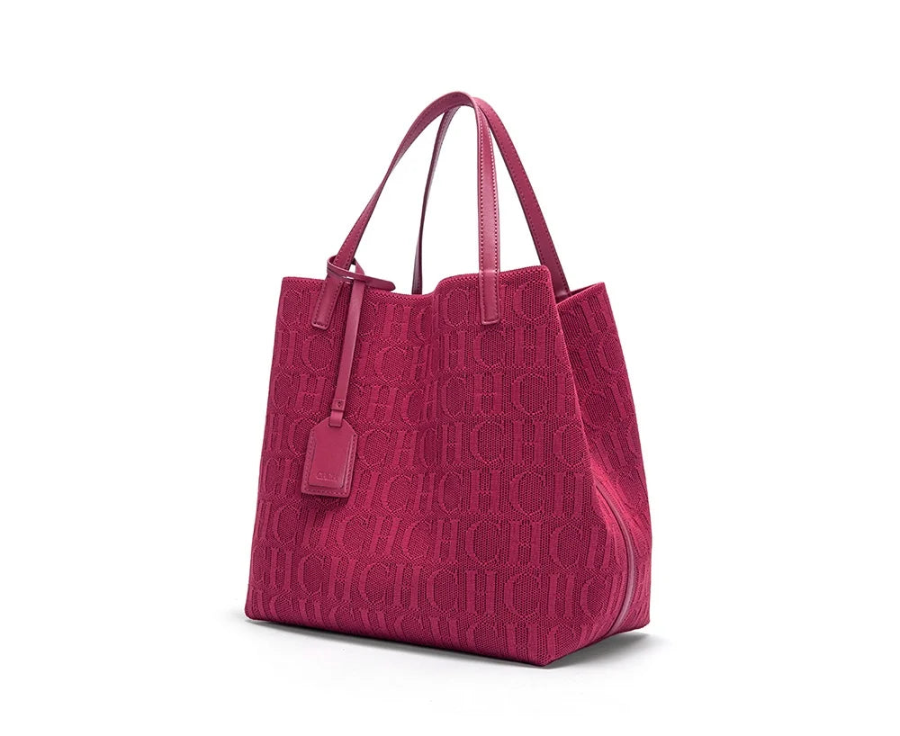 Large capacity Prime Deal Zone women's shoulder handbag with pure color design, outer pocket, and high-quality craft.