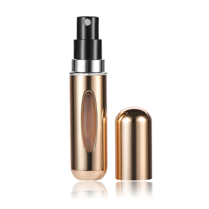 Prime Deal Zone 5ml perfume refill bottle, portable mini spray jar with scent pump for travel and cosmetic use.