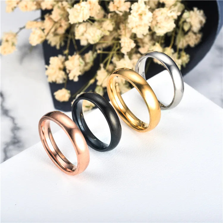 stainless steel 6mm polished band ring - view 13