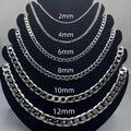 925 sterling silver face chain necklace for men and women