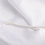 925 sterling silver snake chain bracelet, smooth - view 13