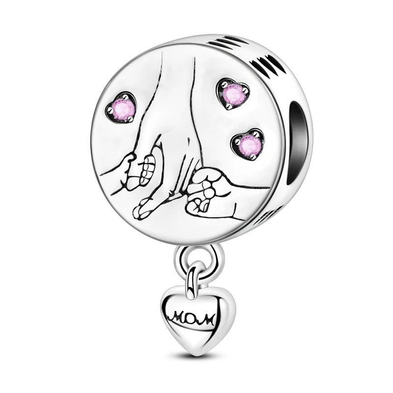925 Sterling Silver Charm Beads — Hearts, Trees & Sweet Love Designs