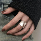 925 Sterling Silver Minimalist Couple Rings, Handmade