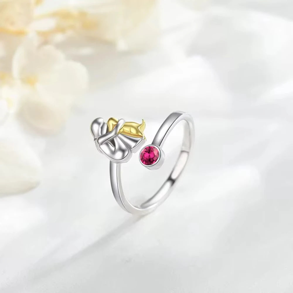 Cute jewelry set with a woman and dog-themed necklace, puppy pendant, rings, and birthday gift accessories by Prime Deal Zone.