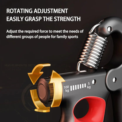 Prime Deal Zone grip strength hand exerciser with adjustable resistance for wrist, hand, and muscle recovery workouts.