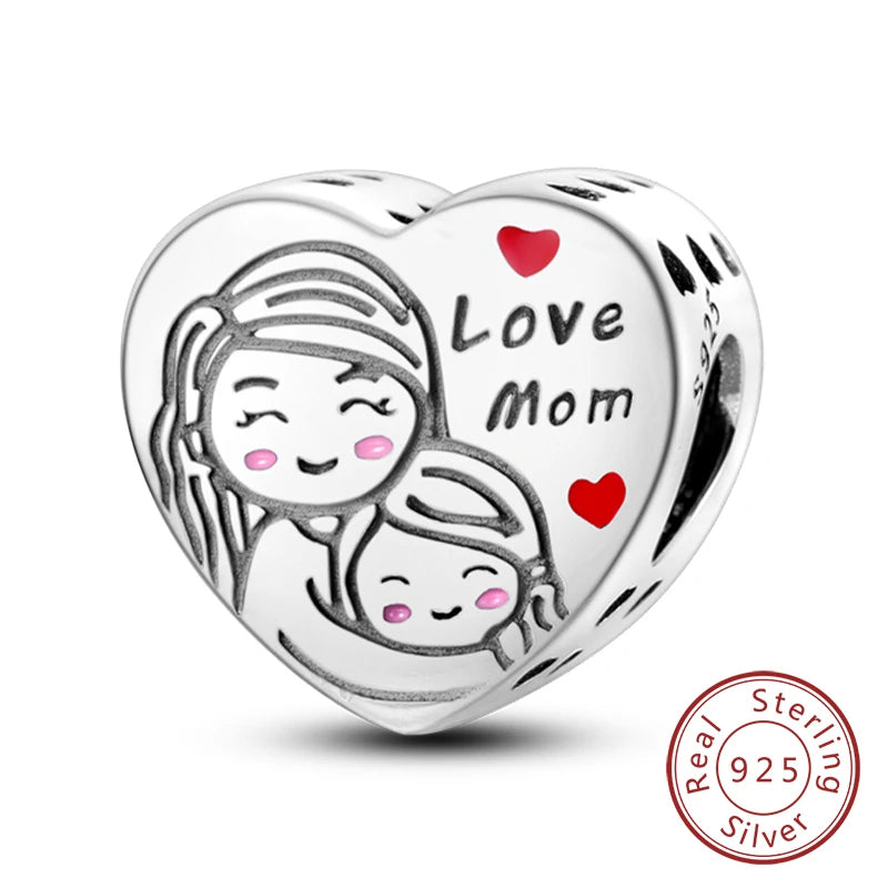 925 Sterling Silver Charm Beads — Love, Family & Life Designs
