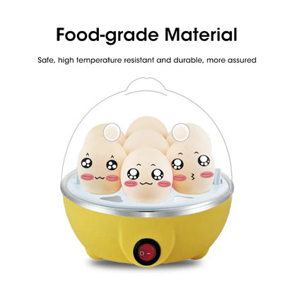 Prime Deal Zone automatic egg cooker with power-off feature, steam tray for boiling and steaming eggs, custard, and breakfast dishes.