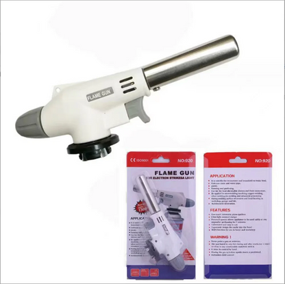 Prime Deal Zone torch welding gas burner with auto-ignition, featuring a flame gun for BBQ, camping, and cooking applications.