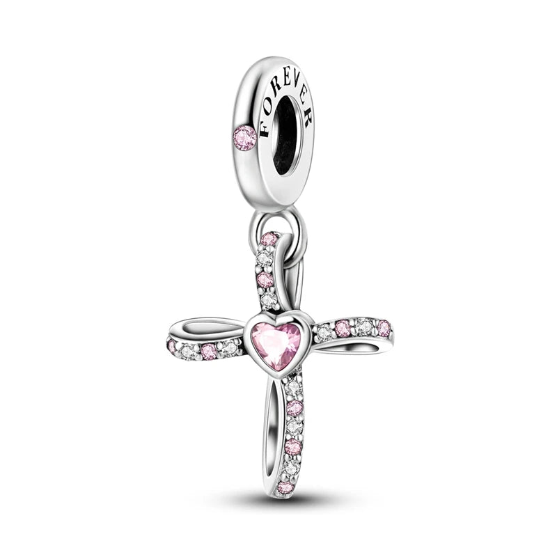 925 Sterling Silver Charm Beads — Mixed Dangle Designs