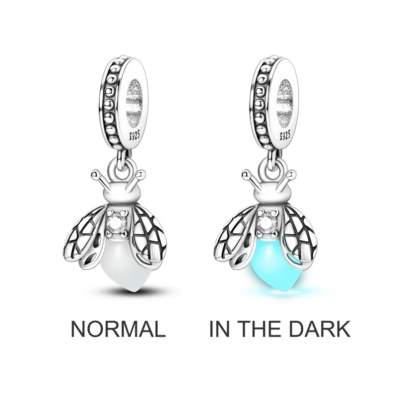 925 Sterling Silver Charm Beads — Mixed Dangle Designs