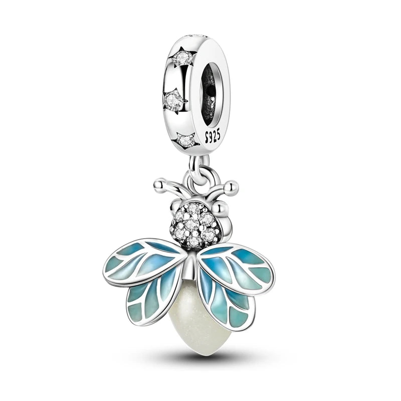 925 Sterling Silver Charm Beads — Mixed Dangle Designs