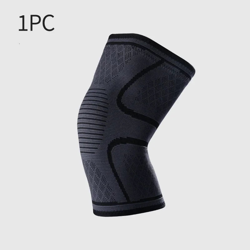 Prime Deal Zone breathable elastic compression knee support sleeve for basketball, running, and cycling activities.