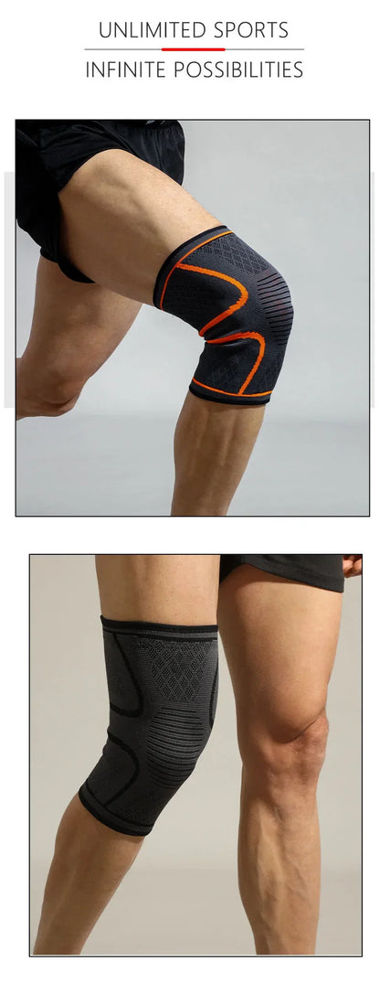 Prime Deal Zone elastic breathable compression knee support sleeve for basketball, running, and cycling.