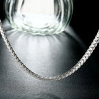 stainless steel 6mm chain necklace, unisex - view 8