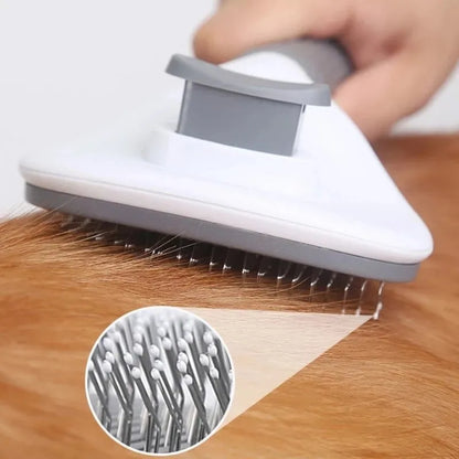 Prime Deal Zone pet dog and cat brush with self-cleaning hair remover, ideal for grooming, dematting, and grooming tools for pets.