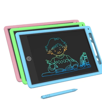 Multi-size LCD writing tablet for kids by Prime Deal Zone, 6.5 to 12 inches, reusable drawing board with eye protection and erase features.