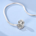 925 Sterling Silver Heart Zircon Snake Chain Bracelet — Multiple Designs, 17–20cm