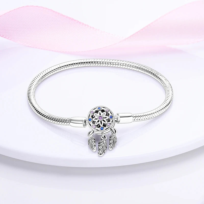 925 sterling silver charm bracelet, pave zirconia - view 17