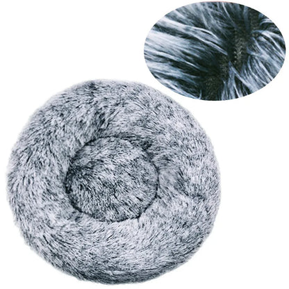 Prime Deal Zone round pet bed in six sizes, plush and super soft dog and cat bed, perfect for large dogs and winter warmth.