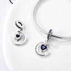 925 sterling silver charm beads, hearts and sweet love designs - view 5