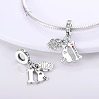 925 sterling silver charm beads, tree of life and nature designs - view 4
