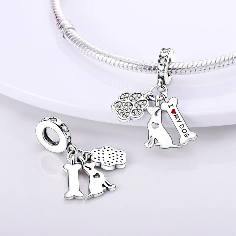 925 sterling silver charm beads, tree of life and nature designs - view 4