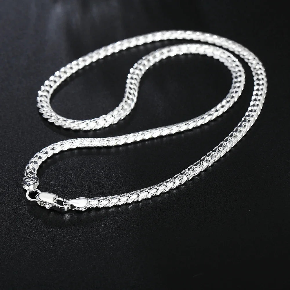 stainless steel 6mm chain necklace, unisex - view 11