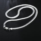 stainless steel 6mm chain necklace, unisex - view 11