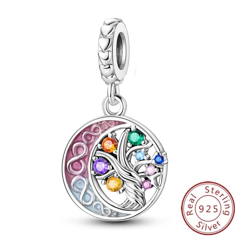 925 Sterling Silver Charm Beads — Love, Family & Life Designs