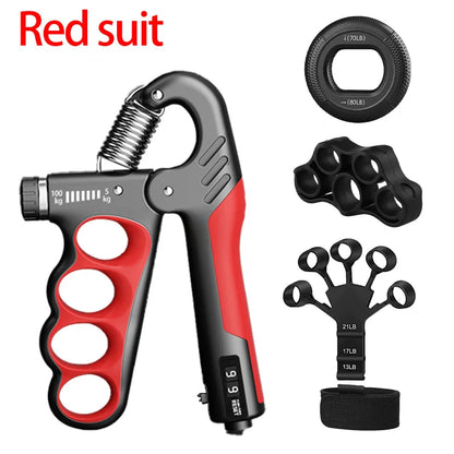Prime Deal Zone adjustable grip strength hand exerciser with 5-150kg resistance for muscle recovery and hand strength training.