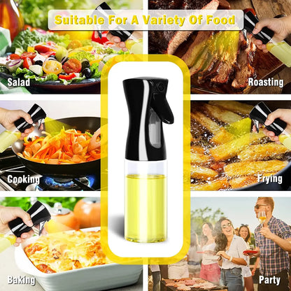Prime Deal Zone oil spray bottle for kitchen and outdoor use, 200/300/500m, with adjustable spray for cooking, baking, and grilling.