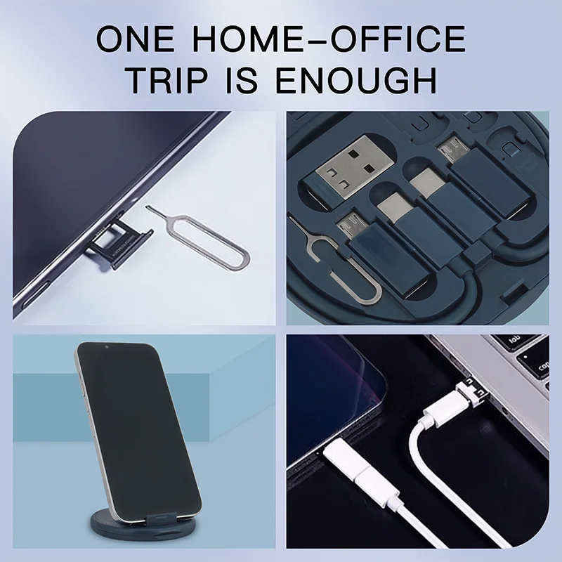 Prime Deal Zone USB Type C to Lightning and Micro charging adapter cable kit with USB A and C connectors and 60W power support