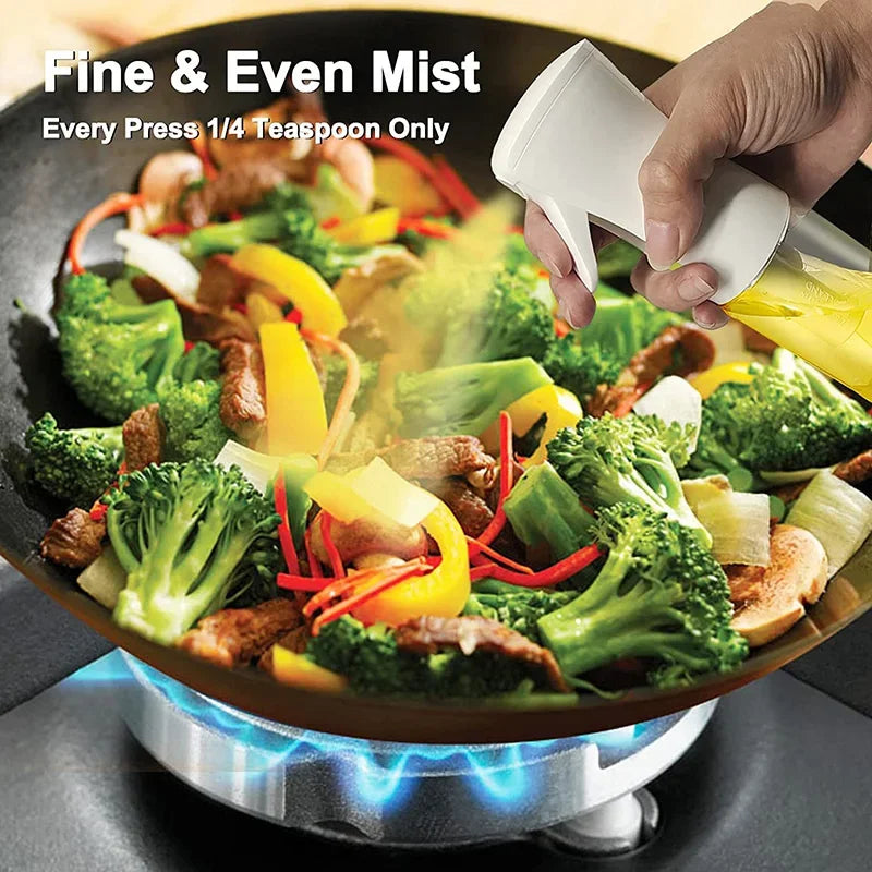 Prime Deal Zone oil spray bottle with 200/300/500mL capacity, kitchen BBQ olive oil dispenser for cooking, baking, and camping.