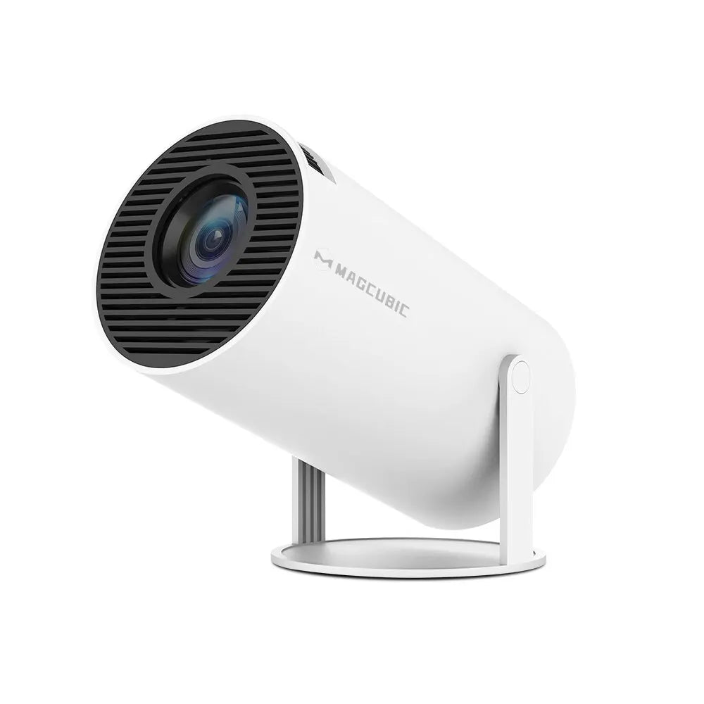 Magcubic HY300 Pro smart projector by Prime Deal Zone displaying vibrant 8K images with dual WiFi6 and Bluetooth 5.4 connectivity.