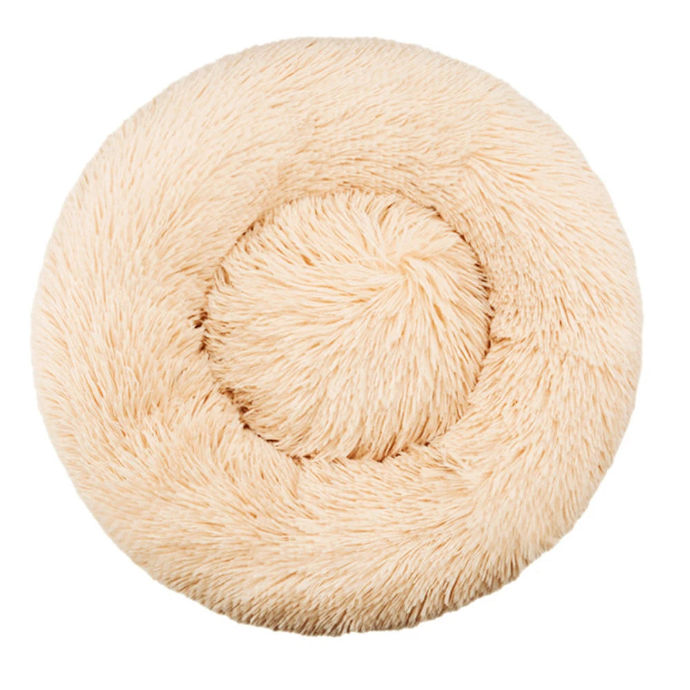 Prime Deal Zone round pet bed in six sizes, plush and super soft for large dogs and cats, winter warm sleeping pet house.