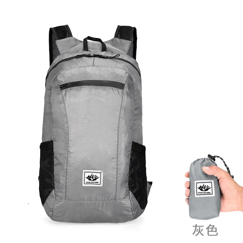 Prime Deal Zone ultra light outdoor hiking and cycling backpack, waterproof foldable travel and fitness storage bag.