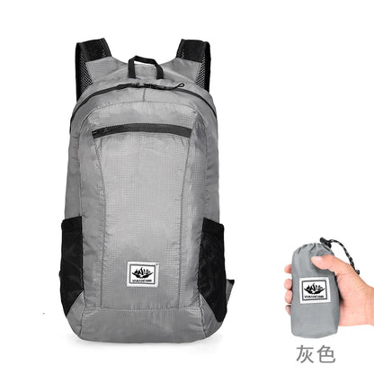 Prime Deal Zone ultra light outdoor hiking and cycling backpack, waterproof foldable travel and fitness storage bag.