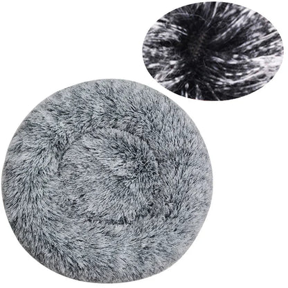 Prime Deal Zone round pet bed in six sizes, soft plush fabric for large dogs and cats, cozy winter pet sleeping house